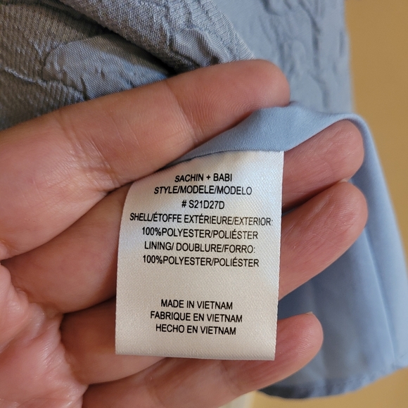 🤑SOLD🤑Sachin & Babi  Ariel Square Neck Long Puff Sleeve Dress - Picture 10 of 10